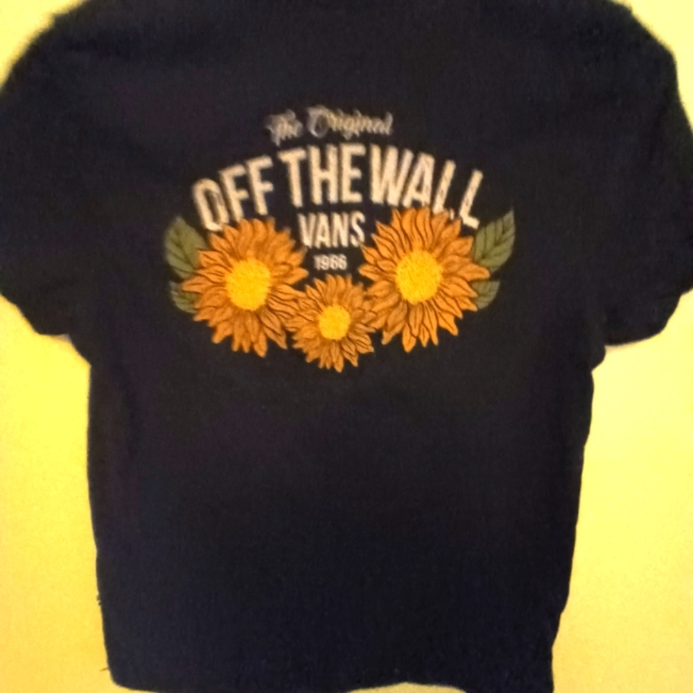 Vans Sunflower T Shirt Off The Wall Original Since Skate Graphic Tee Top XS